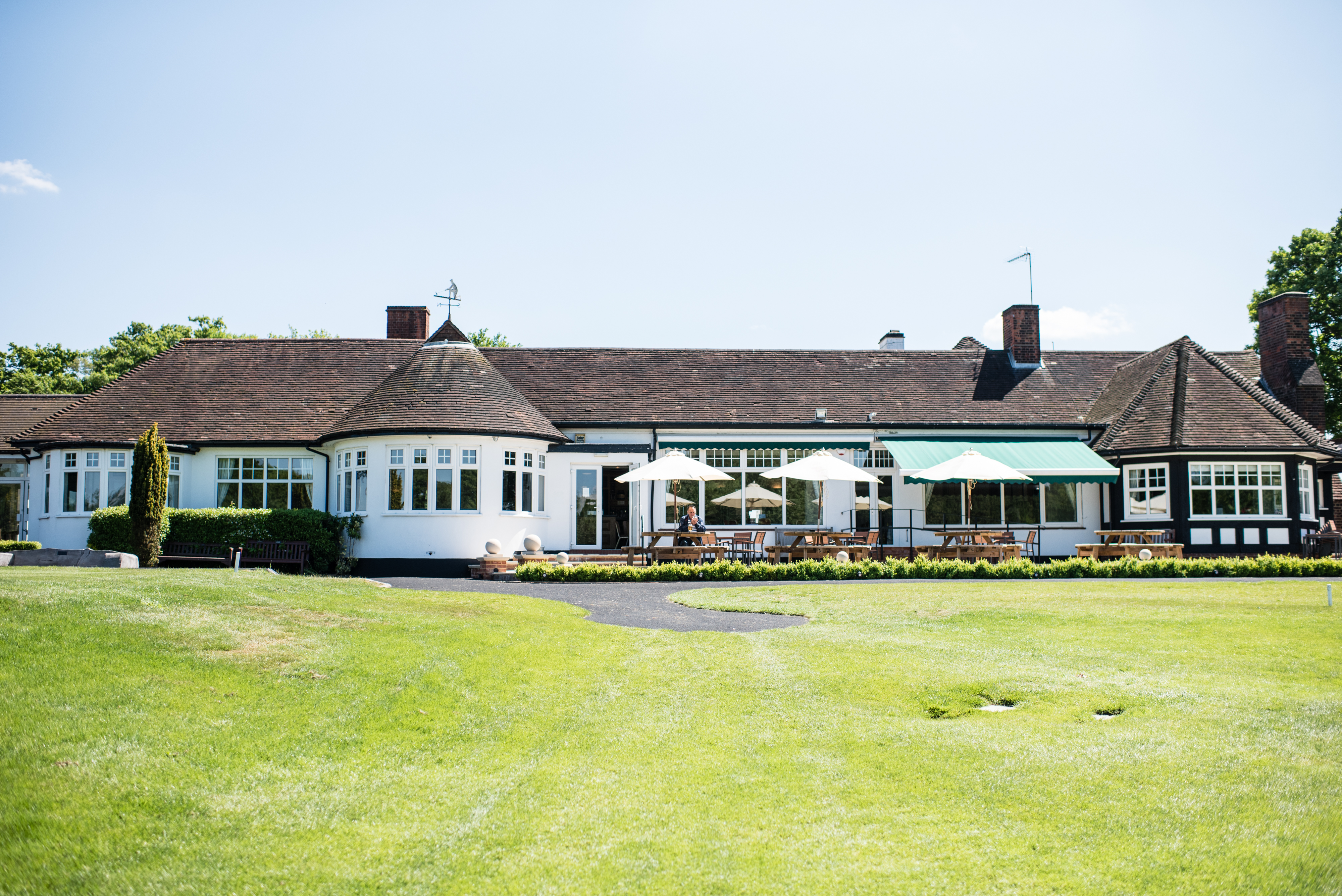 The clubhouse building of the Surbiton Golf Club